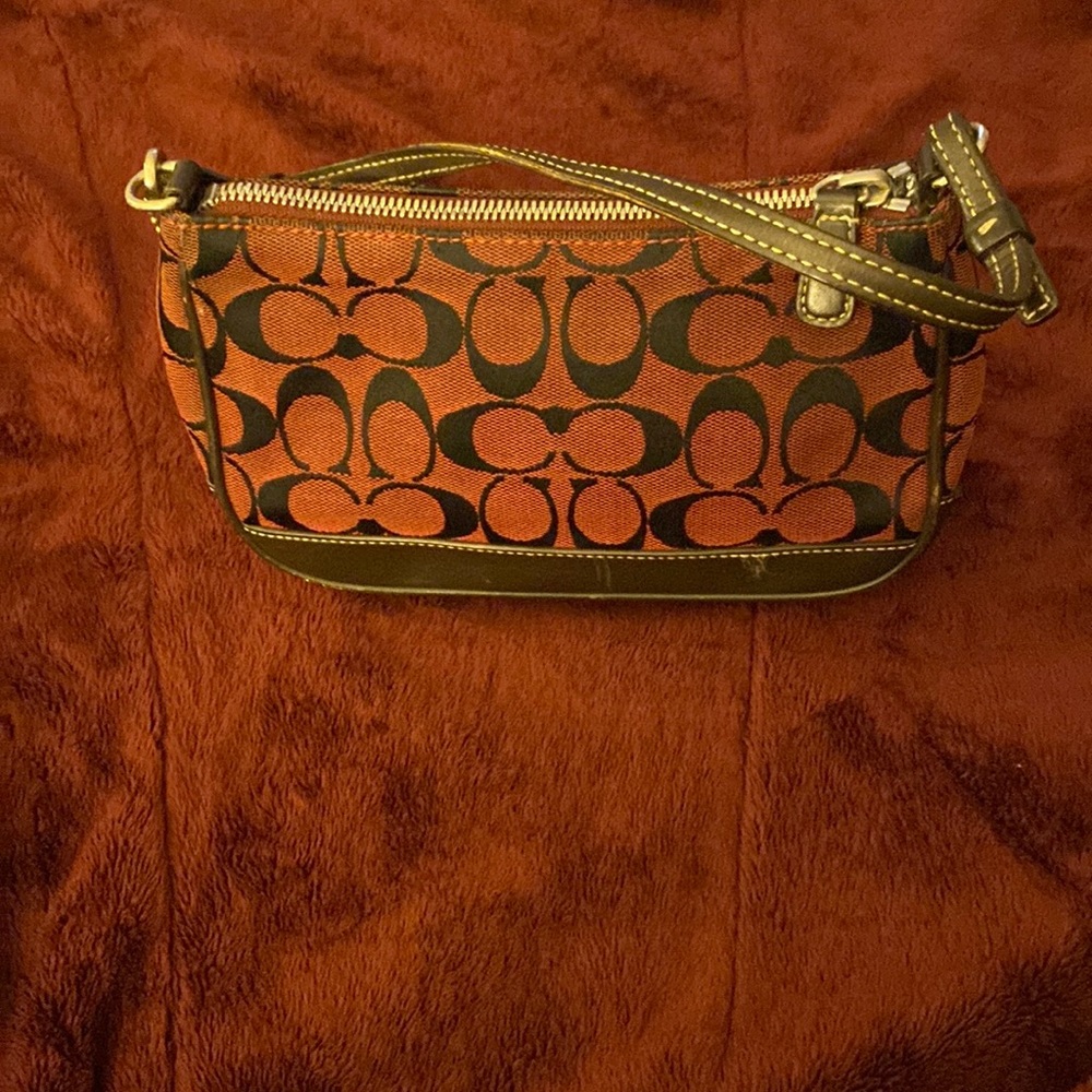 Burgundy coach bag